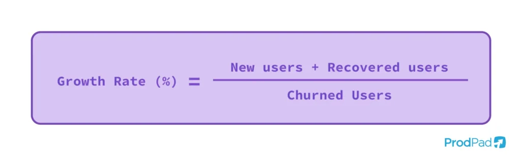Growth rate formula